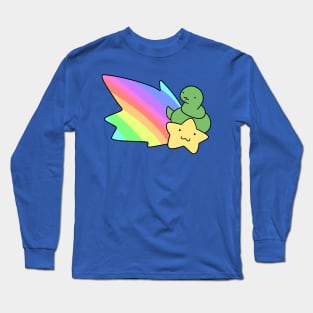 Rainbow Shooting Star Snake Long Sleeve T-Shirt